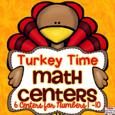 Turkey Time! Math Center for Numbers 1-10
