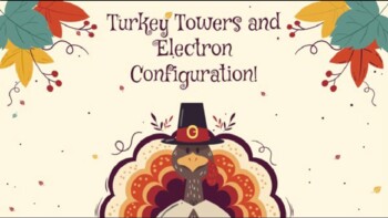 Preview of Turkey Towers Orbital Notation and Electron Configuration Inquiry Interactive