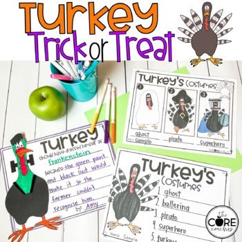 Preview of Turkey Trick or Treat Read Aloud - Halloween Activities - Reading Comprehension