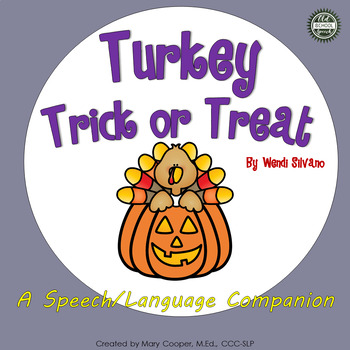 Preview of Turkey Trick or Treat Speech and Language Book Companion