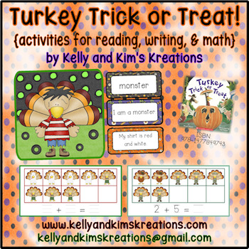 Preview of Turkey Trick or Treat! (reading, writing & math)