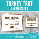 Turkey Trot Certificates and Awards