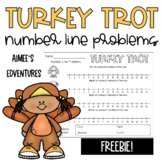 FREEBIE | Turkey Trot Number Line | Thanksgiving Math Activity