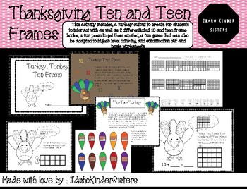 Preview of Turkey Trot Ten and Teen Frame Bundle