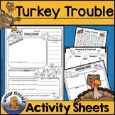 Turkey Trouble Activity Sheet | Print & Go!