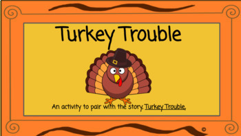 Preview of Turkey Trouble Activity to pair with book for Google Docs