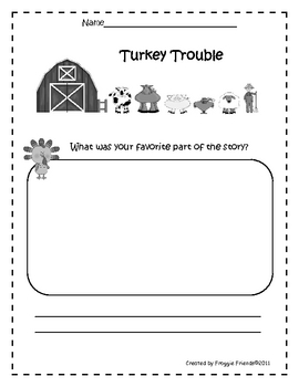 Preview of Turkey Trouble Comprehensive Pack