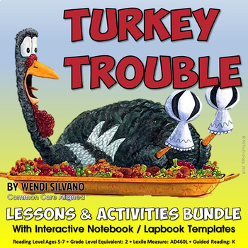 Turkey Trouble Differentiated Reading Interactive Thanksgiving Activities