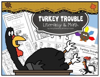 Preview of Turkey Trouble Literacy & Math