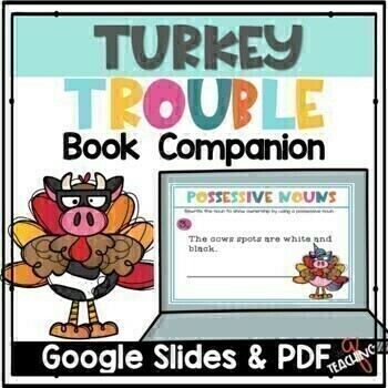 Preview of Turkey Trouble Literacy Unit Activities with Writing Prompts 2nd 3rd Grade