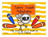 Turkey Trouble Multiplication: 2 digit by 2 digit multipli