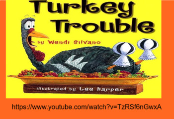 Preview of Turkey Trouble Narrative Writing SMART Board Lesson