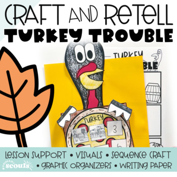 Preview of Turkey Trouble Activities Craft  | Thanksgiving Craft  | Fall Sequencing