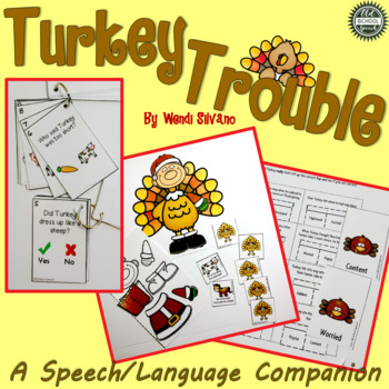 Preview of Turkey Trouble Speech Language Book Companion