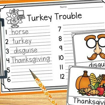 Turkey Trouble Activities and Worksheets by Resource Ranch | TpT