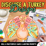 Turkey Trouble Thanksgiving Art Game, Art Sub Plans, & Writing Prompts