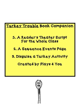 Preview of Turkey Trouble- a Script +Sequence Events+  Disguise a Turkey