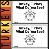 Turkey, Turkey What Do You See? | Emergent Reader | Turkeys