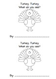 Turkey, Turkey. What Do you See? mini book readers