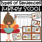 Turkey Types of Sentences Scoot Activity/Types of Sentence