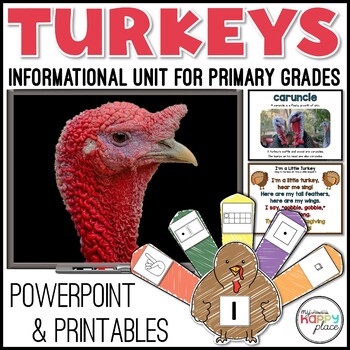 Preview of Turkey Unit – All About Turkeys PowerPoint Slideshow – Turkey Craft & Activities
