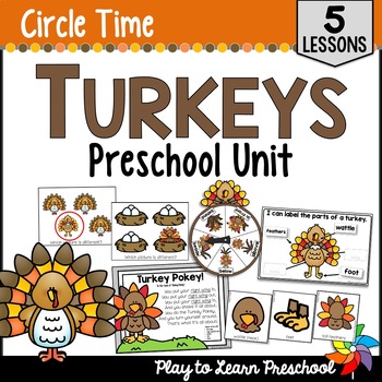 Preview of Turkey Unit | Lesson Plans - Activities for Preschool Pre-K