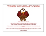 Turkey Vocabulary Cards