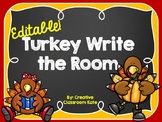 Turkey Write the Room {Editable}