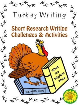 Preview of Turkey Writing Short Research Challenges & Activities
