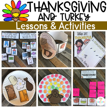 Preview of Preschool Thanksgiving Activities and Lesson Plans (Turkey Activities)