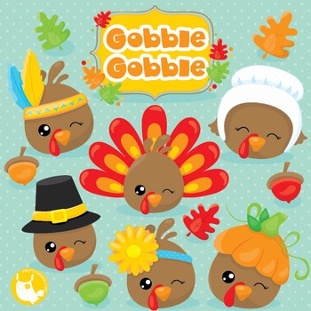 Turkey Faces Clipart Commercial Use Vector Graphics Digital Cl1033