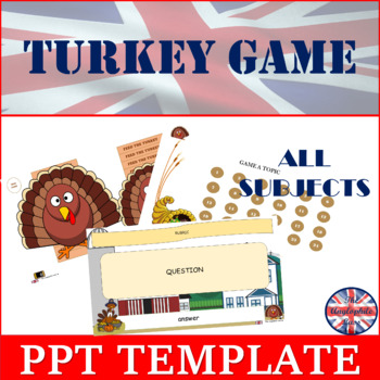 Preview of Turkey game | Thanksgiving quiz template | For all subjects |