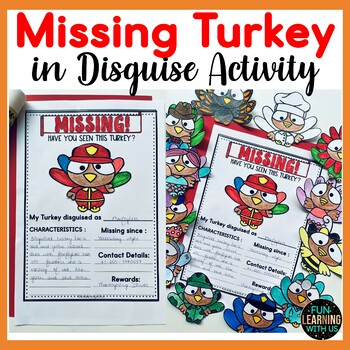 Preview of Turkey in Disguise Craft | Thanksgiving Turkey Trouble & Wanted Turkey Activity