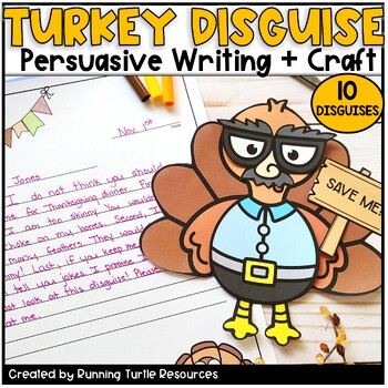 Preview of Turkey in Disguise Craft and Thanksgiving Persuasive Writing Activity