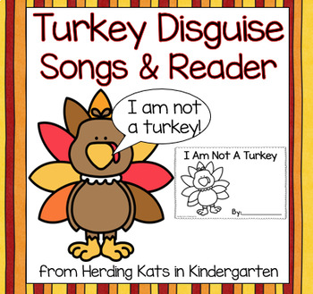 Preview of Turkey in Disguise Emergent Reader Pack