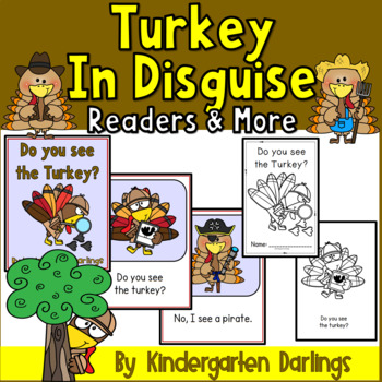 Preview of Turkey in Disguise Emergent Readers and Printable Activities for Kindergarten