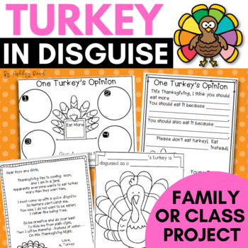 Preview of Turkey in Disguise Project for Thanksgiving