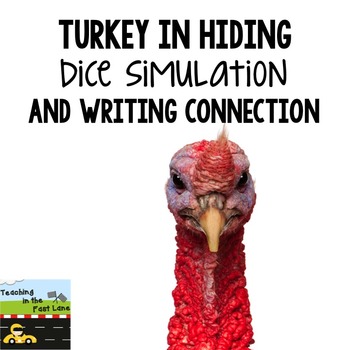 Preview of Thanksgiving Writing Activity Turkey in Hiding Dice Simulation
