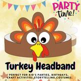 Turkey paper Hat / Headband craft for Thanksgiving and par