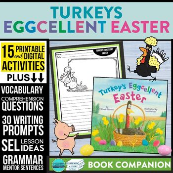 Preview of TURKEY'S EGGCELLENT EASTER activities READING COMPREHENSION - Book Companion