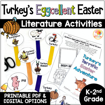 Preview of Turkey's Eggcellent Easter Activities | Retelling, Sequencing, and MORE!