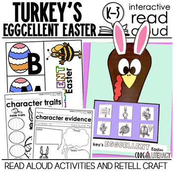 Preview of Turkey's Eggcellent Easter Interactive Read Aloud | Sequencing RETELL Craft