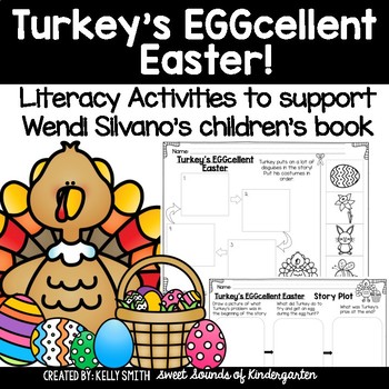 Preview of Turkey's Eggcellent Easter- Literacy Activities