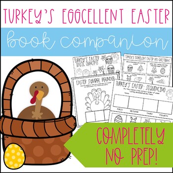 Preview of Turkey's Eggcellent Easter No Prep Book Companion