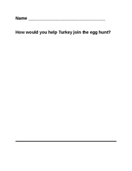 Preview of Turkey's Eggcellent Easter Writing Extension