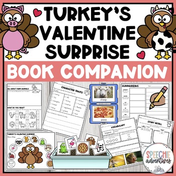 Preview of Turkey's Valentine Surprise Printable Book Companion