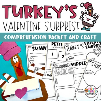 Preview of Turkey's Valentine Surprise | Reading Comprehension Activity