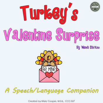 Preview of Turkey's Valentine Surprise Speech and Language Book Companion