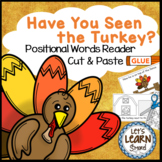 Turkey / Thanksgiving Activities Emergent Reader, Cut & Pa