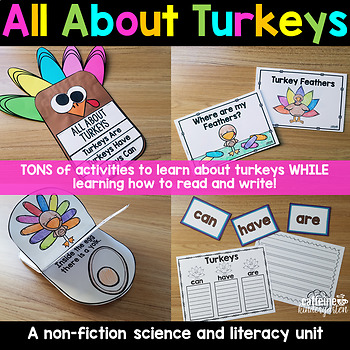 All About Turkeys by Caffeine and Classy | Teachers Pay Teachers